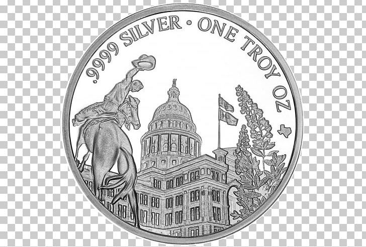 Texas Precious Metals Silver Bullion PNG, Clipart, Badge, Black And White, Bullion, Circle, Feinunze Free PNG Download