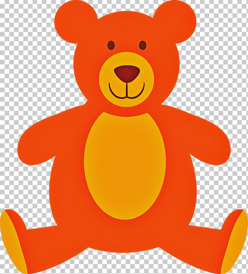 Teddy Bear PNG, Clipart, Bear, Cartoon, Orange, Teddy Bear Free PNG Download