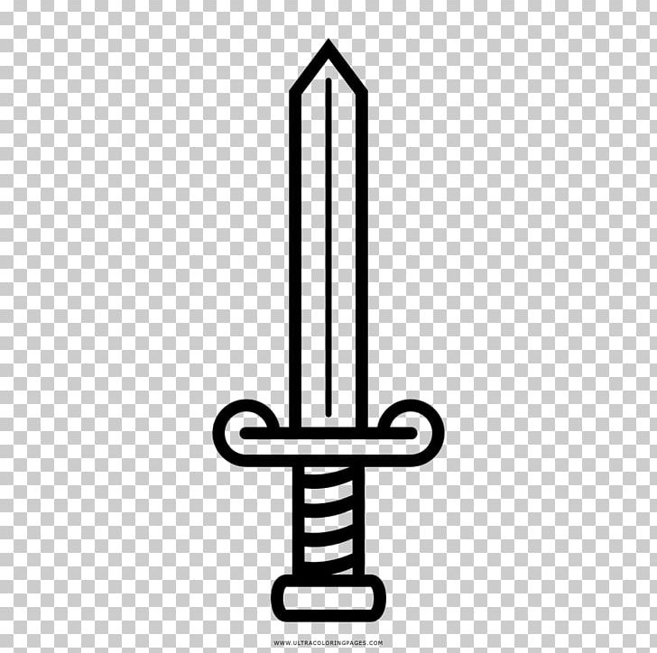 Drawing Sword Coloring Book Dagger PNG, Clipart, Angle, Black And White, Coloring Book, Dagger, Drawing Free PNG Download