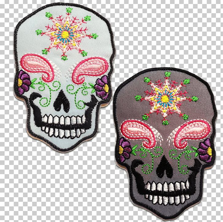 Skull Embroidered Patch Totenkopf White PNG, Clipart, Black, Blue, Bone, Brown, Color Free PNG Download