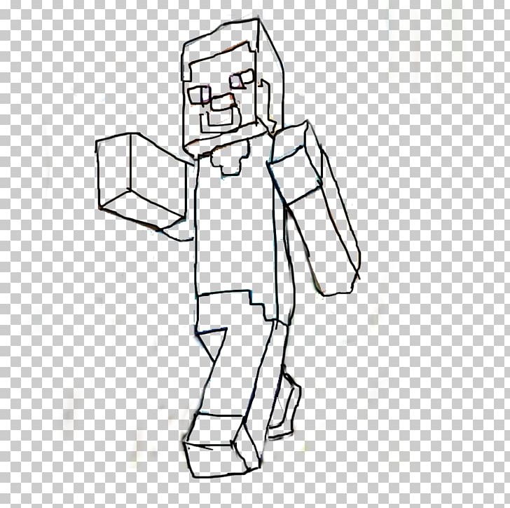 Download Coloring Book Xbox 360 Minecraft Sketch Png Clipart Angle Area Arm Art Artwork Free Png Download