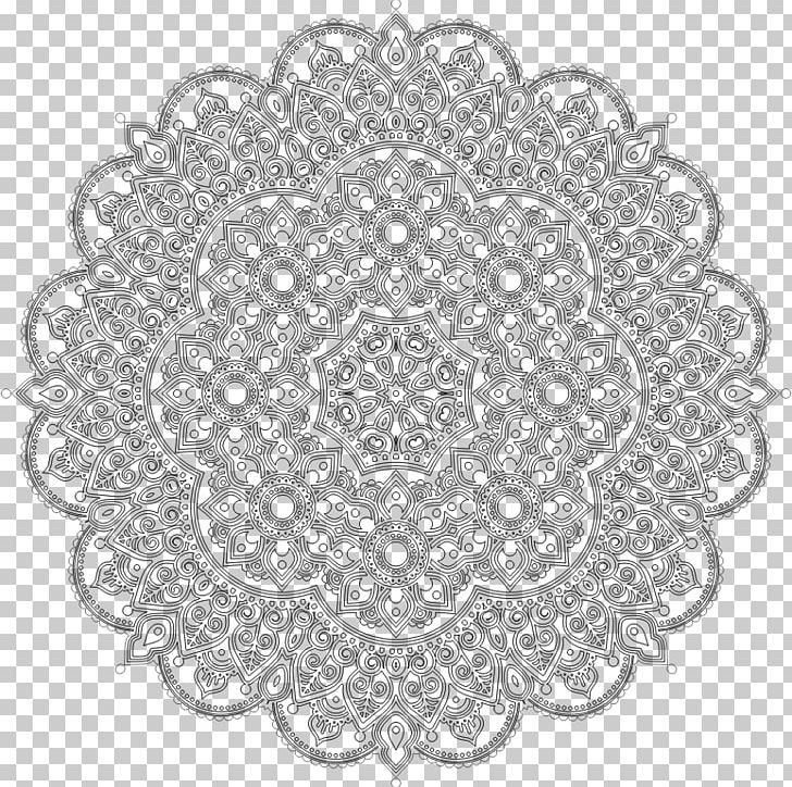 Coloring Book Mandala Doodle Adult PNG, Clipart, Adult, Area, Black And White, Book, Child Free PNG Download