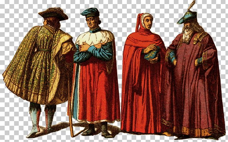 Middle Ages Robe Italy Costume Design 16th Century PNG, Clipart, 16th Century, Art, Clothing, Costume, Costume Design Free PNG Download