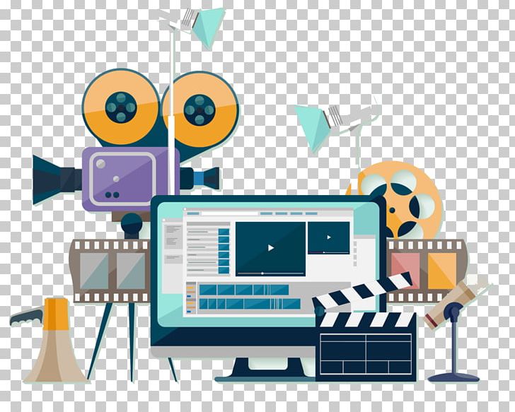 Video Production Production Companies Flat Design PNG, Clipart, Advertising, Art, Cinematography, Clipart, Communication Free PNG Download