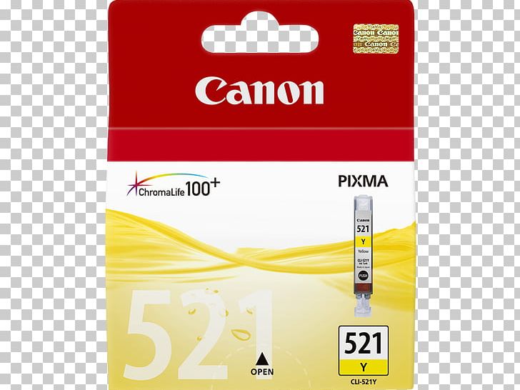Canon CLI 521Y Ink Tank PNG, Clipart, Brand, Canon, Canon Ink Cartridge, Canon Oy, Cartouche Free PNG Download