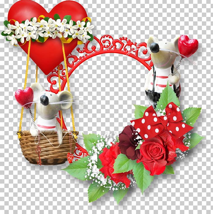 Valentine's Day Frames Gift PNG, Clipart, Artificial Flower, Border Frames, Christmas Decoration, Christmas Ornament, Cut Flowers Free PNG Download