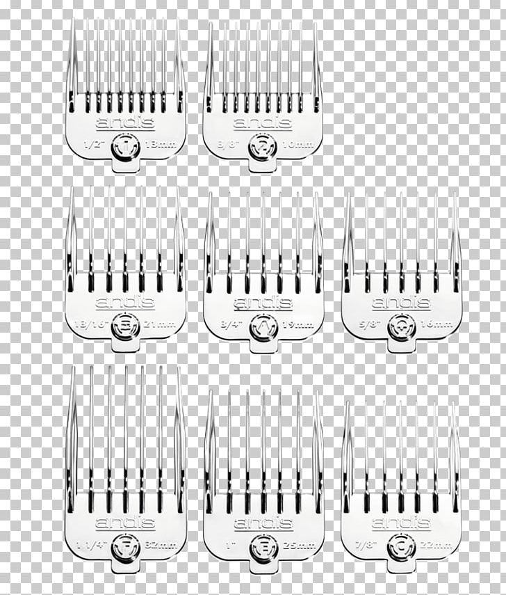 Comb Andis Brush Blade PNG, Clipart, Andis, Black And White, Blade, Brush, Chrome Plating Free PNG Download