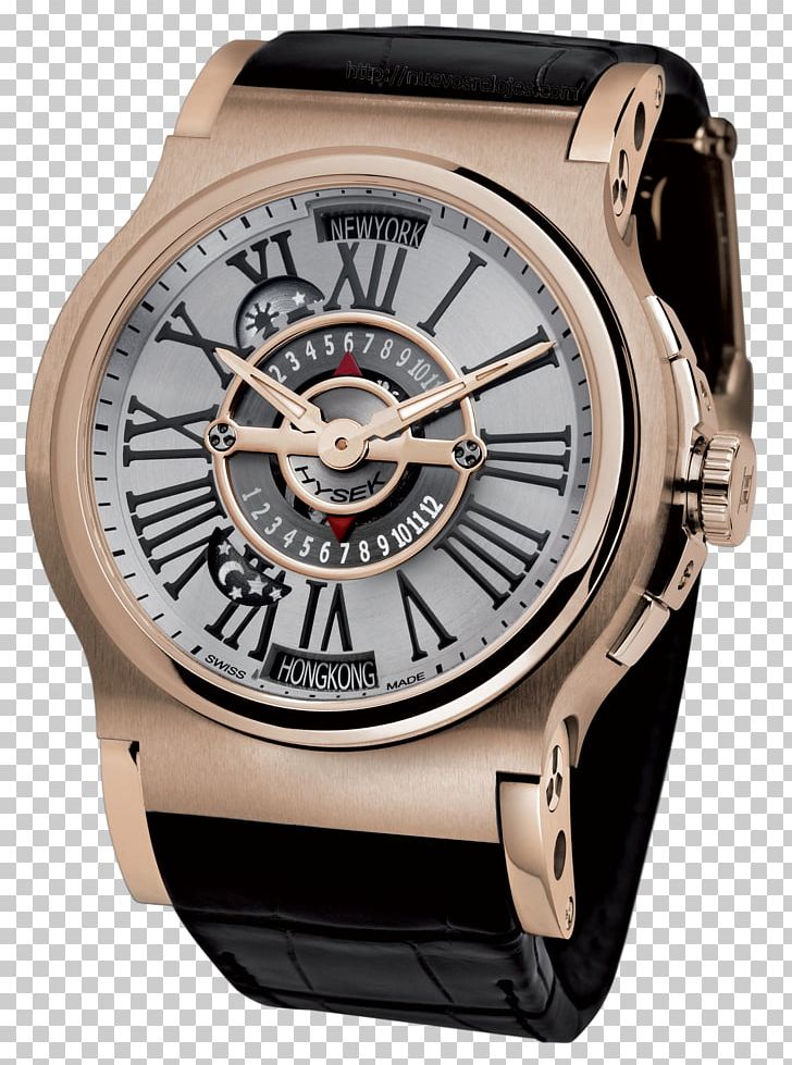 Watch Strap Tourbillon Clock PNG, Clipart, Accessories, Annual Calendar, Beige, Brand, Brown Free PNG Download
