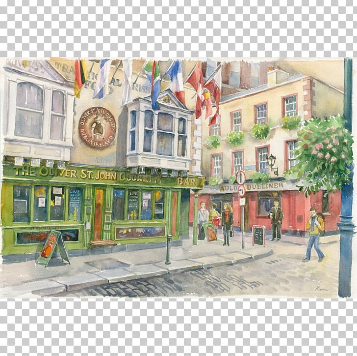 Watercolor Painting Oliver St. John Gogarty's Hostel Ludmila Korol Pub PNG, Clipart,  Free PNG Download