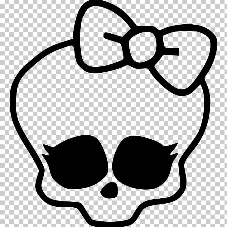 Monster High Skull Stencil Template Pattern PNG, Clipart, 10th Birthday, Artwork, Black, Black And White, Decal Free PNG Download