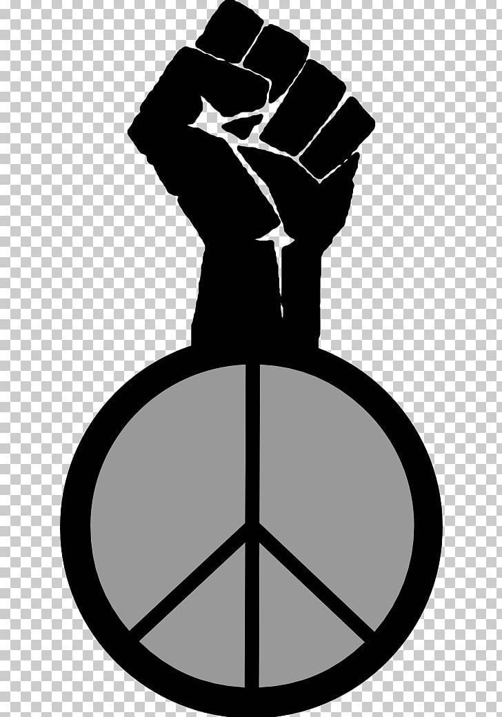 Peace Symbols Fist Flower Power PNG, Clipart, Artwork, Black And White, Black Power, Color, Fight The Power Free PNG Download