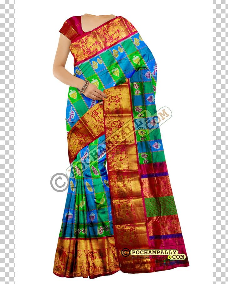 Silk Zari Sari Pochampally Saree Handloom Saree PNG, Clipart, Clothing, Day Dress, Dress, Handloom Saree, Ikat Free PNG Download