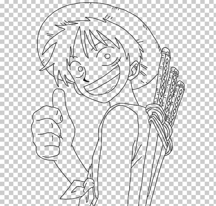 Line Art Monkey D. Luffy Portgas D. Ace Roronoa Zoro Drawing PNG, Clipart, Angle, Arm, Black, Cartoon, Emotion Free PNG Download