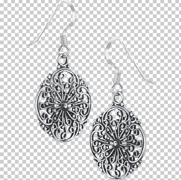Locket Earring Silver Body Jewellery PNG, Clipart, Black And White, Body Jewellery, Body Jewelry, Earring, Earrings Free PNG Download