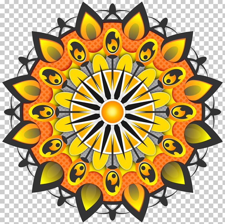 Mandala Yantra Yellow PNG, Clipart, Circle, Floral Design, Flower, Flowering Plant, Line Free PNG Download
