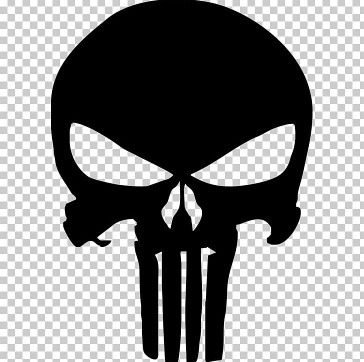 Punisher Decal Sticker Marvel Comics Crossbones PNG, Clipart, Black And White, Bone, Bumper Sticker, Crossbones, Decal Free PNG Download