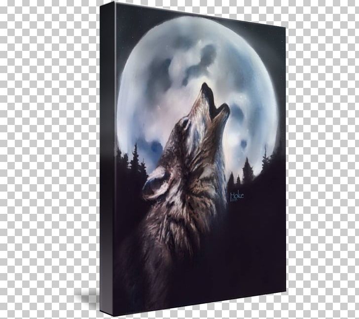 Gray Wolf Art Moon Printmaking PNG, Clipart, Abstract Art, Art, Artist, Canvas, Fine Art Free PNG Download