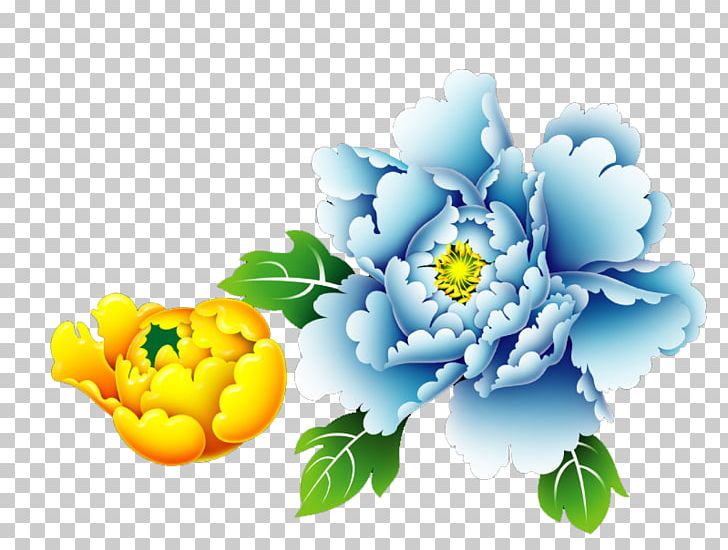 Moutan Peony Blue Icon PNG, Clipart, Blu, Blue Abstract, Blue Flower, Blue Pattern, Computer Wallpaper Free PNG Download