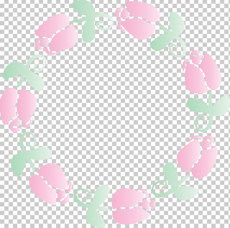 Tulip Frame Easter Frame PNG, Clipart, Circle, Easter Frame, Heart, Pink, Plant Free PNG Download