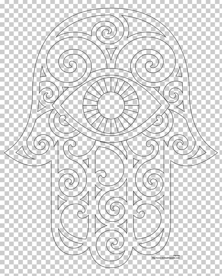 Hamsa Coloring Book Drawing Adult Child PNG, Clipart, Adult, Angle, Area, Artwork, Black Free PNG Download