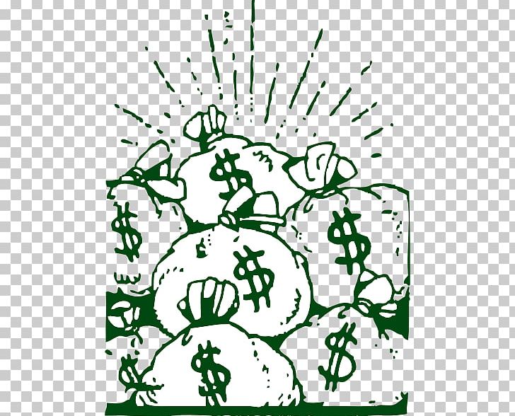 Money Bag Banknote PNG, Clipart, Area, Art, Bank, Black And White, Branch Free PNG Download