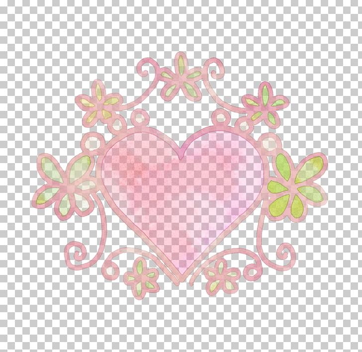 Red Hand-painted Illustration Frame Heart And Flow PNG, Clipart, Color, Computer Font, Download, Flower, Heart Free PNG Download