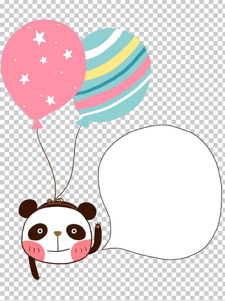 Giant Panda Speech Balloon Cartoon PNG, Clipart, Animals, Anime, Anime Style Dialog Box, Art, Balloon Free PNG Download