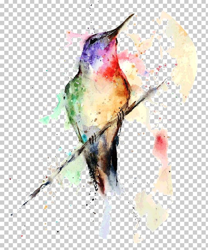 Hummingbird Watercolor Painting Art PNG, Clipart, Art, Beak, Bird, Canvas, Canvas Print Free PNG Download