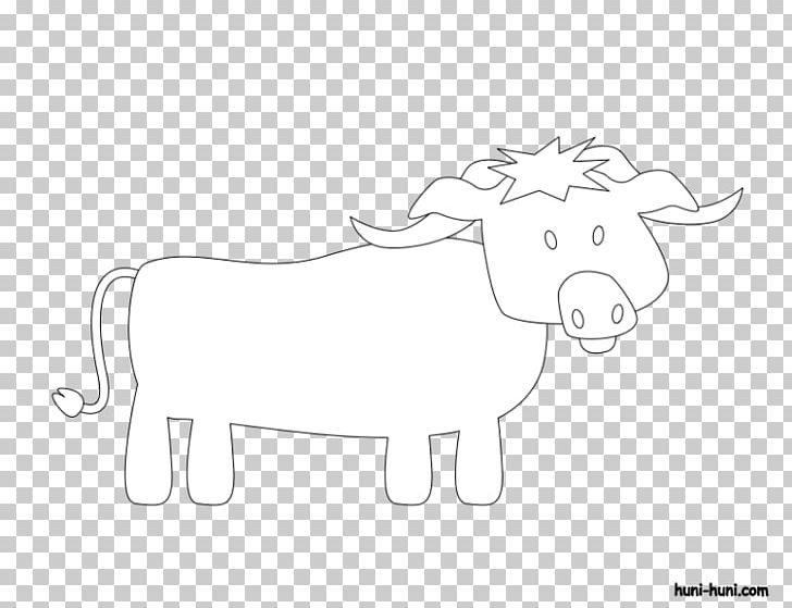 Sheep Reindeer Cattle Goat Ox PNG, Clipart, Animals, Black And White, Cartoon, Cattle, Cattle Like Mammal Free PNG Download