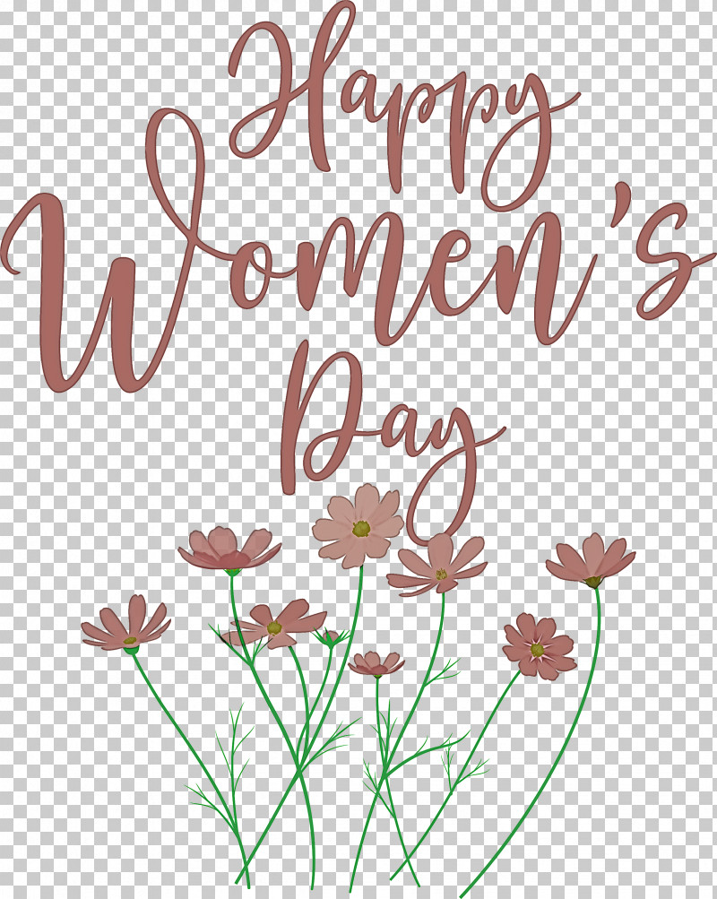 Happy Women’s Day PNG, Clipart, Drawing, Floral Design, Holiday, International Day Of Families, International Womens Day Free PNG Download