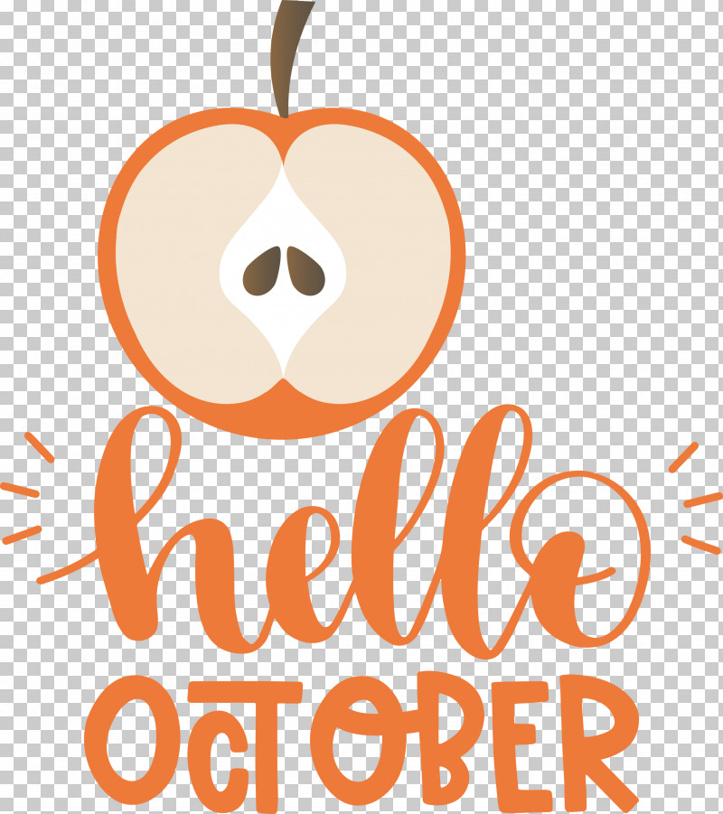 Hello October October PNG, Clipart, Biology, Cartoon, Fruit, Geometry, Happiness Free PNG Download