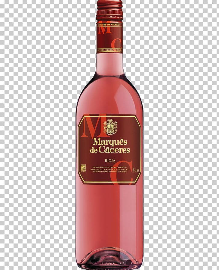 Marques De Caceres Wine Rioja Rosé Grenache PNG, Clipart, Alcoholic Beverage, Bottle, Distilled Beverage, Drink, Glass Bottle Free PNG Download