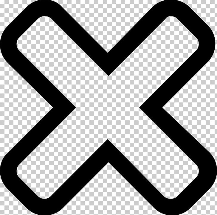 X Mark Check Mark Symbol Sign PNG, Clipart, Area, Black And White, Check Mark, Computer Icons, Cross Free PNG Download