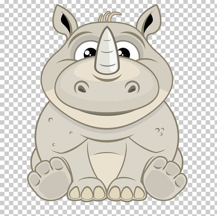 Cartoon Rhinoceros Illustration PNG, Clipart, Animals, Art, Balloon Cartoon, Carnivoran, Cartoon Arms Free PNG Download