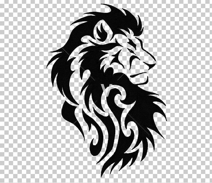 Lionhead Rabbit Tattoo Tribe PNG, Clipart, Art, Big Cats, Black And White, Carnivoran, Cat Like Mammal Free PNG Download