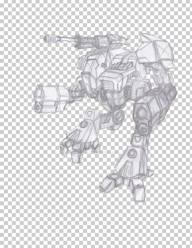 Mecha BattleTech MechWarrior Work In Process PNG, Clipart, Angle, Arm, Battletech, Black And White, Character Free PNG Download