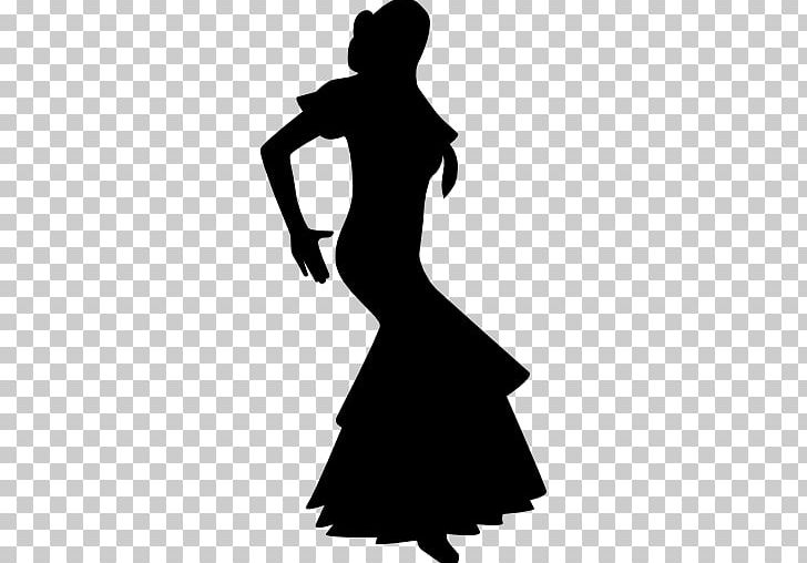 Silhouette Flamenco Dancer PNG, Clipart, Animals, Arm, Black, Black And White, Clothing Free PNG Download