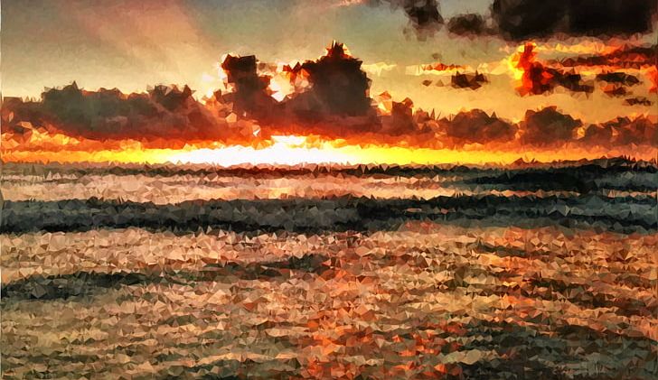 Shore Sunset Sky Sunrise Horizon PNG, Clipart, Beach, Cloud, Coast, Computer Wallpaper, Dawn Free PNG Download