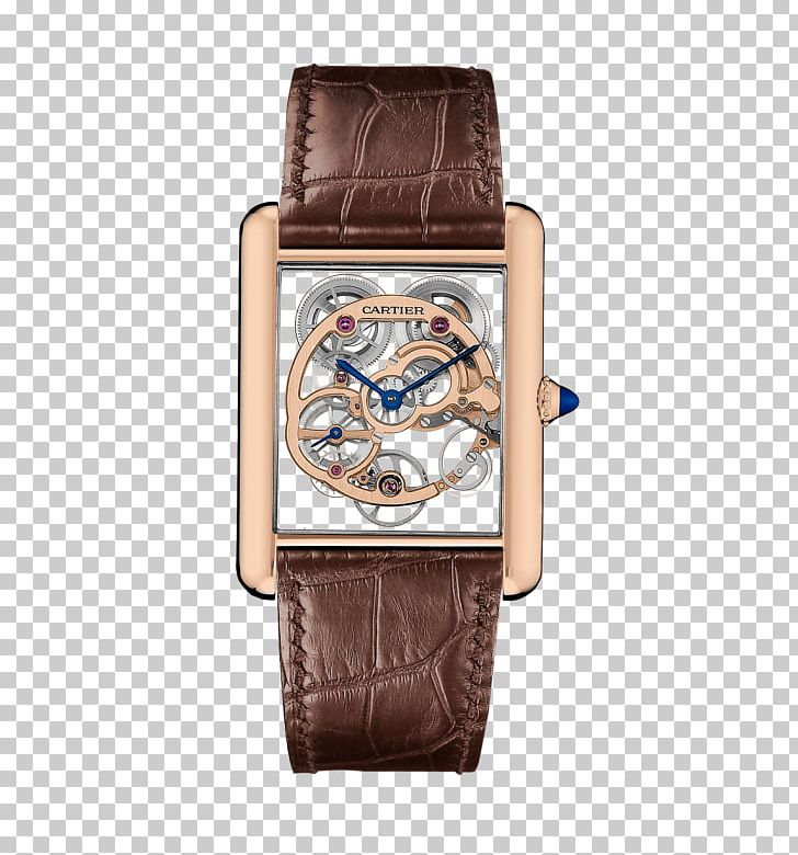 Watch Cartier Tank Jewellery Movement PNG, Clipart, Automatic Watch, Brown, Cabochon, Cartier, Colored Gold Free PNG Download
