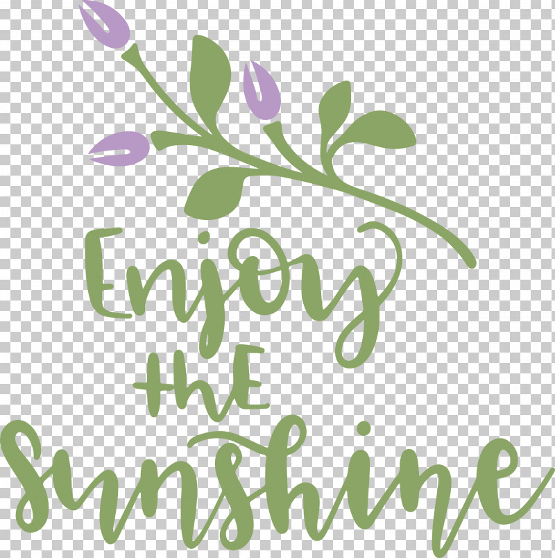 Sunshine Enjoy The Sunshine PNG, Clipart, Floral Design, Lavender, Leaf, Logo, Meter Free PNG Download