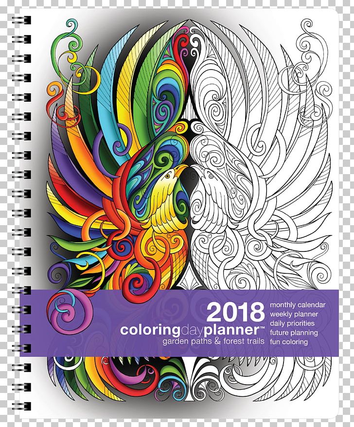 Coloring Book Personal Organizer Color The Psalms Calendar PNG, Clipart, 2018, Adult, Art, Book, Calendar Free PNG Download