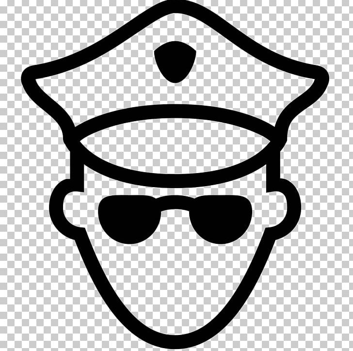 Police Officer Computer Icons Police Station Badge PNG, Clipart, Black And White, Computer Icons, Eyewear, Face, Facial Expression Free PNG Download