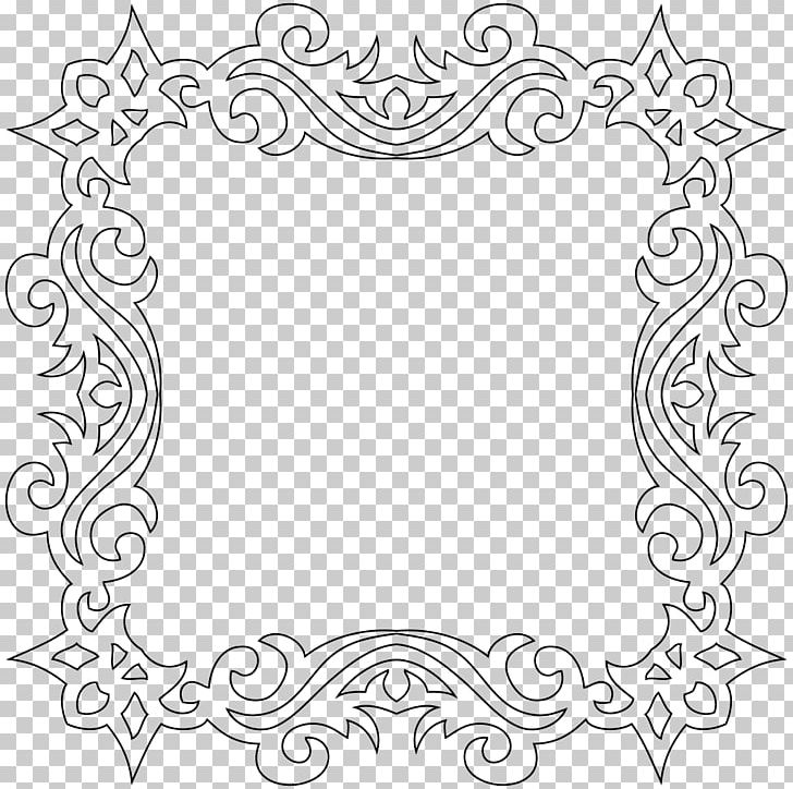 Floral Design PNG, Clipart, Art, Black, Black And White, Border, Circle Free PNG Download