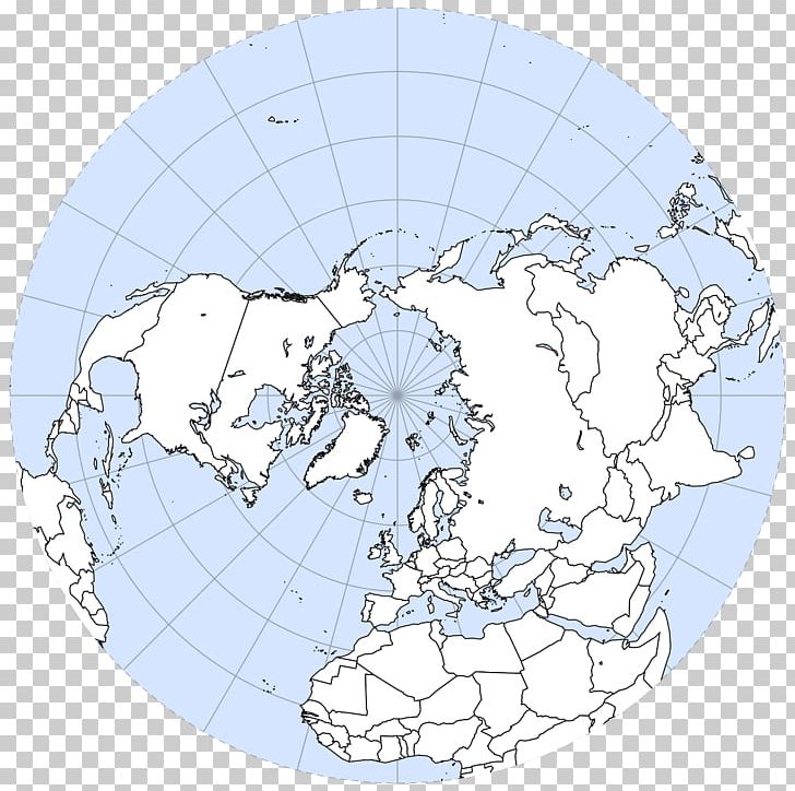 northern hemisphere map