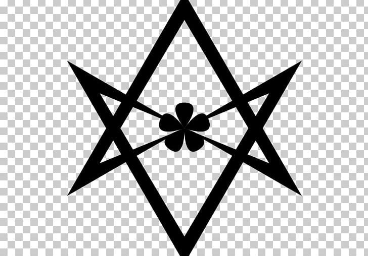 Unicursal Hexagram Thelema Religion Symbol PNG, Clipart, Aleister Crowley, Angle, Black And White, Circle, Hexagram Free PNG Download