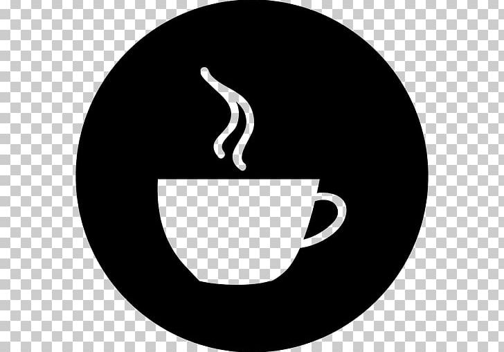 Coffee Cup Cafe Tea Computer Icons PNG, Clipart, Black And White, Brand, Cafe, Circle, Coffee Free PNG Download