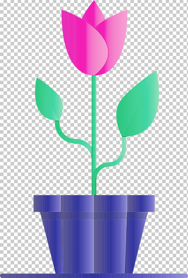 Flowerpot Tulip Plant Flower Plant Stem PNG, Clipart, Ecology, Flower, Flowerpot, Paint, Plant Free PNG Download