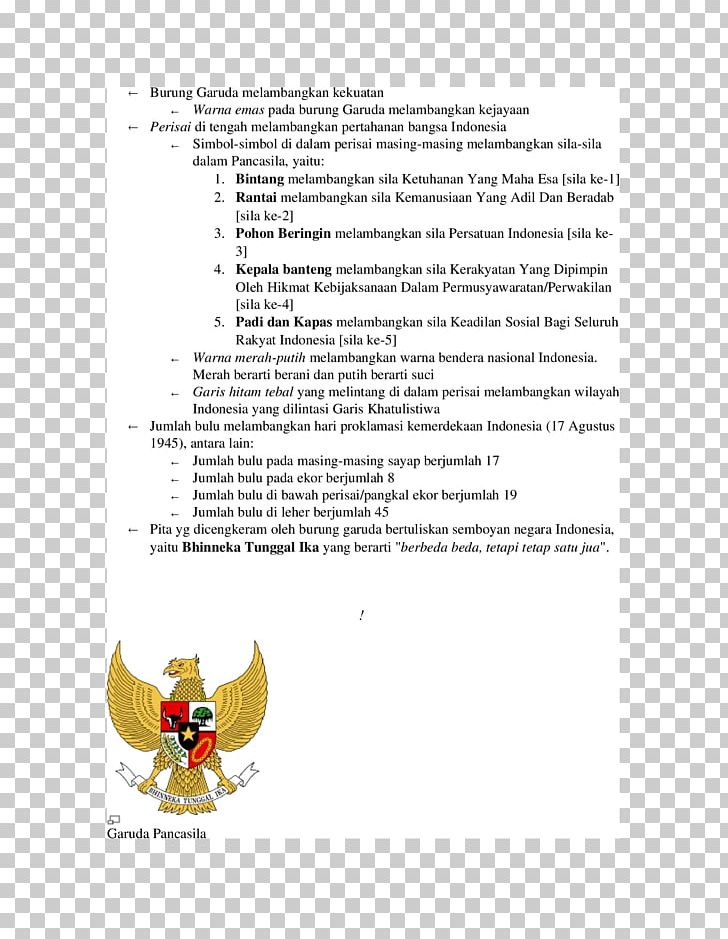 Pontianak National Emblem Of Indonesia Garuda Pancasila Bhinneka Tunggal Ika PNG, Clipart, Area, Bhinneka Tunggal Ika, Diagram, Document, Documents Free PNG Download