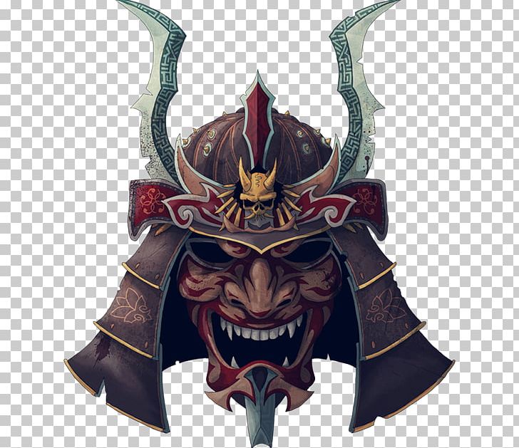 Samurai Japanese Armour Oni T-shirt Helmet PNG, Clipart, Armour, Demon, Drawing, Fantasy, Fictional Character Free PNG Download