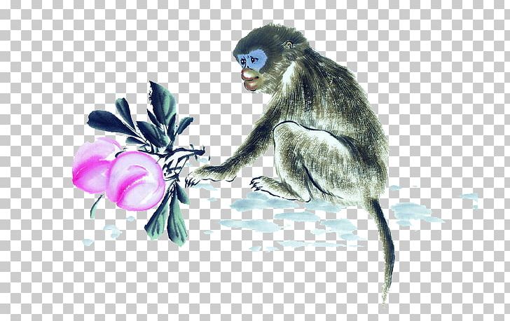 Chinese Zodiac Monkey Rat Tai Sui Dog PNG, Clipart, Animals, Chinese, Chinese Border, Chinese Ink Painting, Chinese Style Free PNG Download